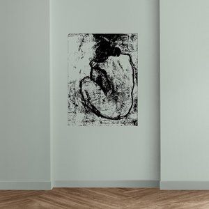 WALL DECAL ~ Pablo Picasso “Blue Nude” (c. 1902) ~ Black Matte/Transparent